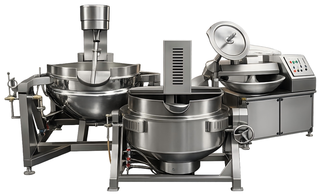 RayLink food processing equipment · planetary mixer · jacketed kettle · bowl cutter · meat cutter