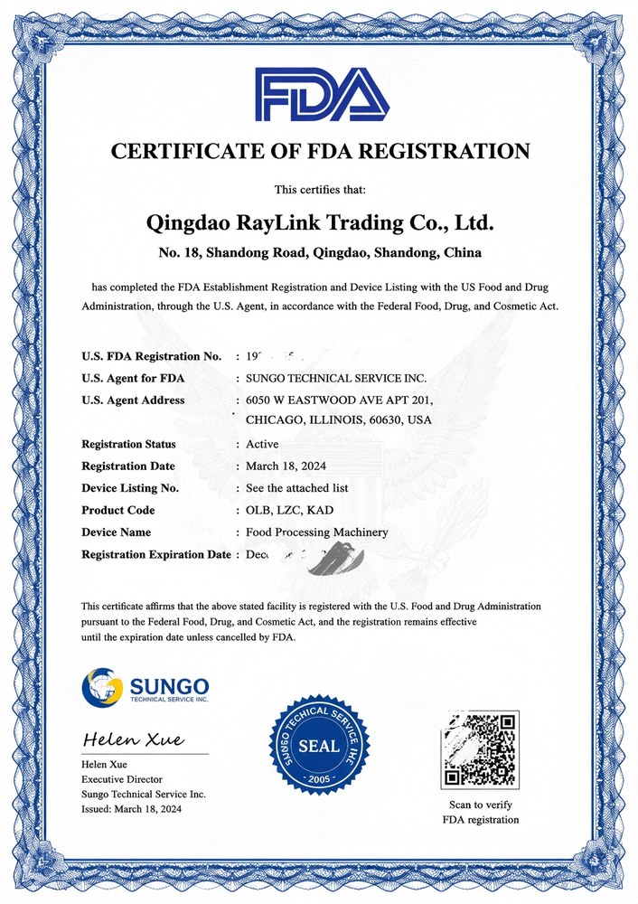 FDA certification