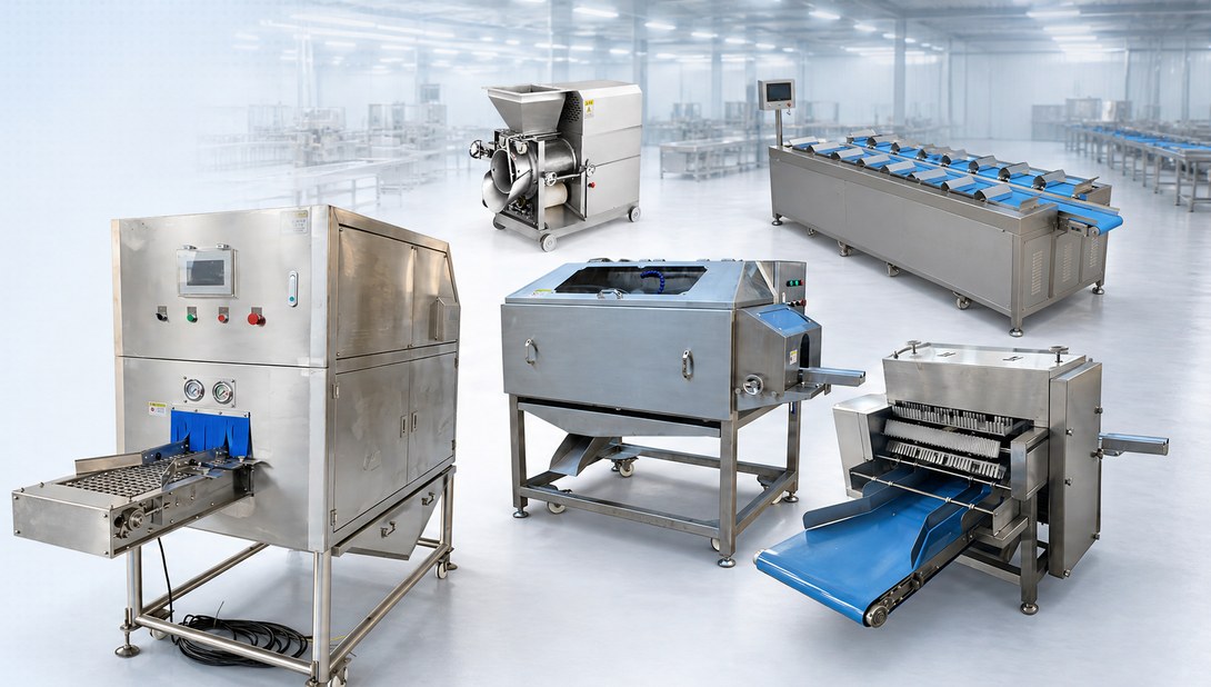 RayLink full fish processing line integration — multiple machines linked